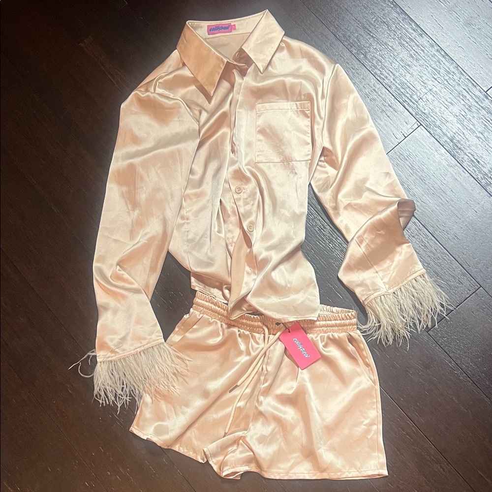 Edikted  women  Pajama Set in Satin